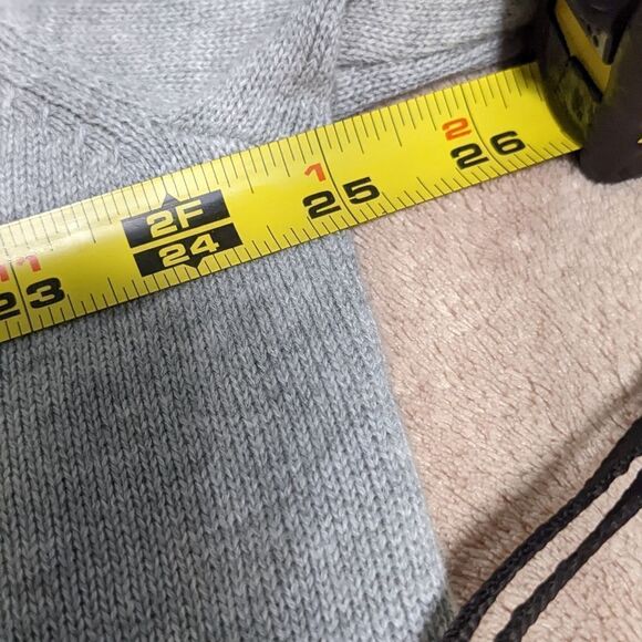 NWOT Nautica Men's Ash Grey 100% Cotton Zip-Up Long Sleeve Sweater - Picture 10 of 15